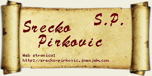 Srećko Pirković vizit kartica